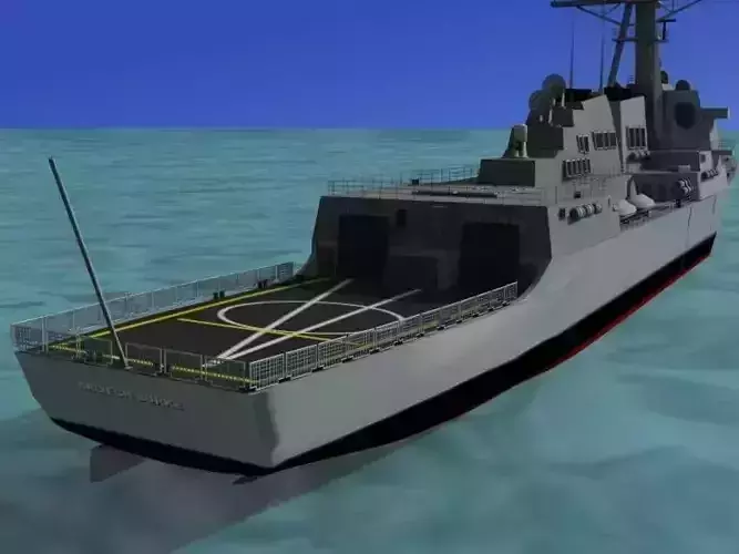 Burke Class Destroyer DDG 81 USS Winston S Churchill 3D model