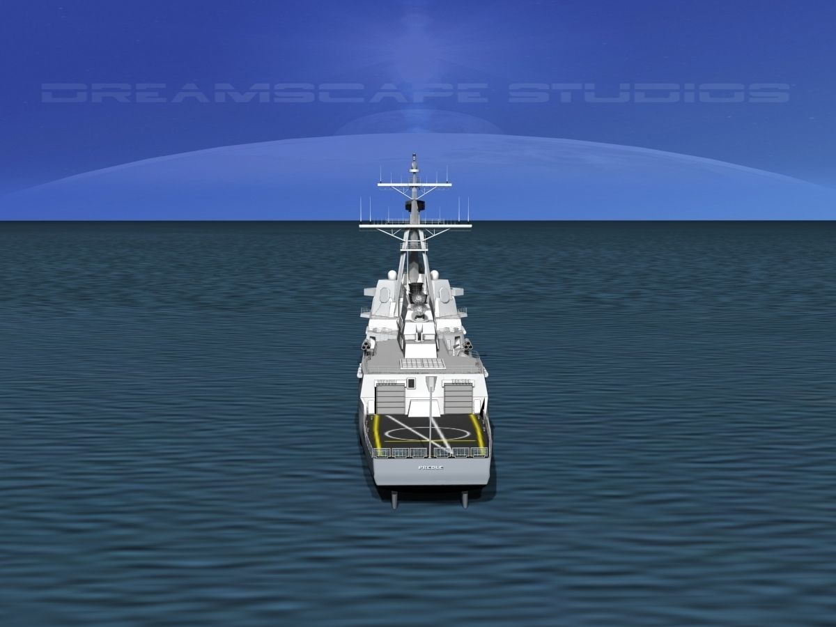 Burke Class Destroyer DDG 88 USS Preble 3D model_6