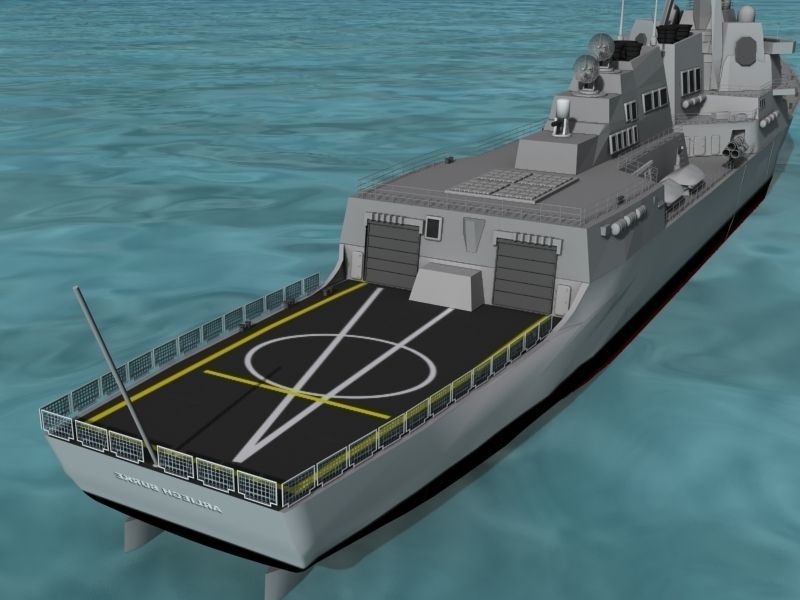 Burke Class Destroyer DDG 88 USS Preble 3D model_14