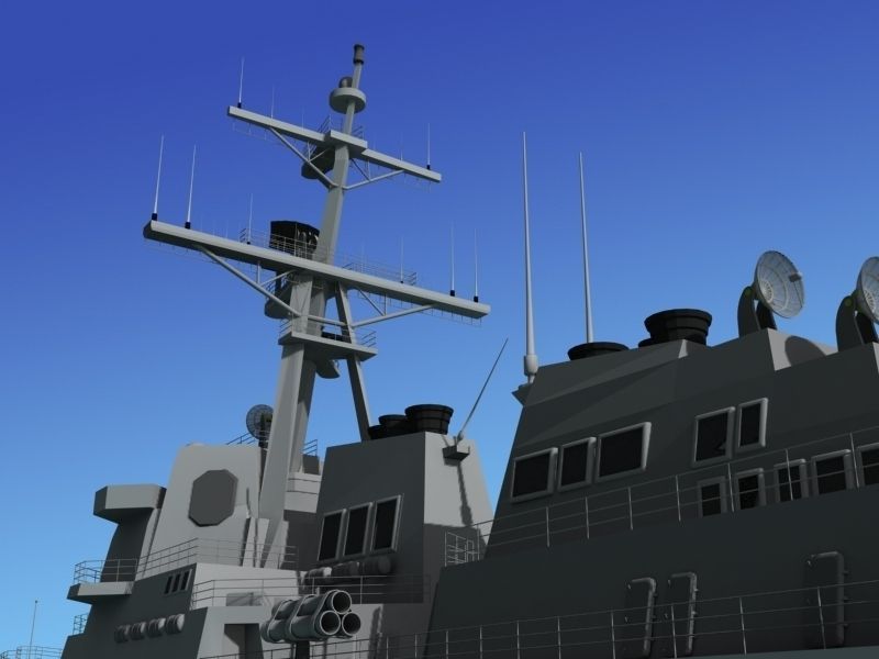 Burke Class Destroyer DDG 88 USS Preble 3D model_2