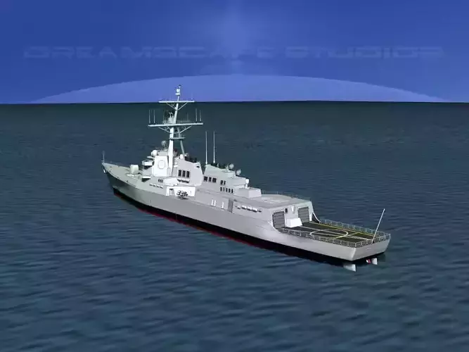 Burke Class Destroyer DDG 111 USS Spruance 3D model