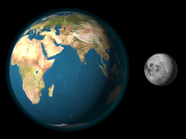 Earth Moon 3D model_7