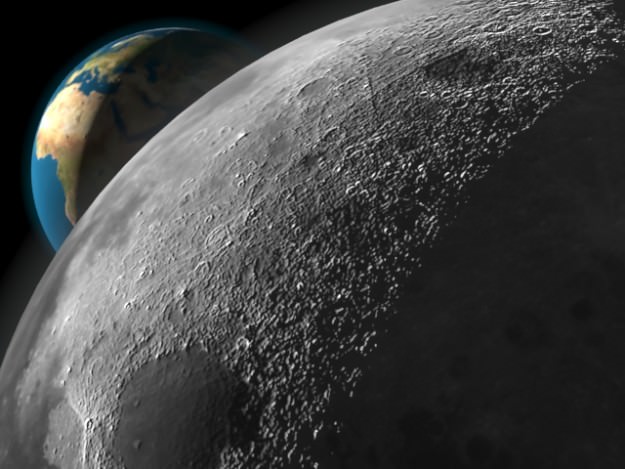 Earth Moon 3D model_1