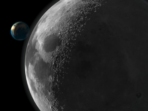 Earth Moon 3D model_6