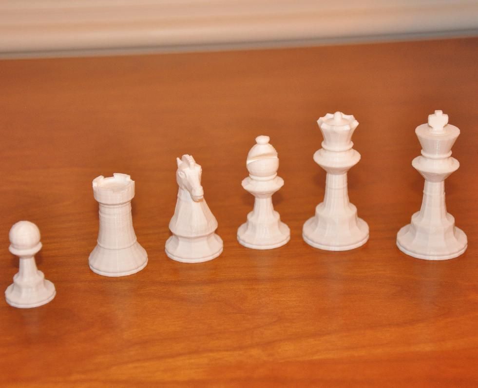 glChess Chess Set 2 Free 3D print model_2