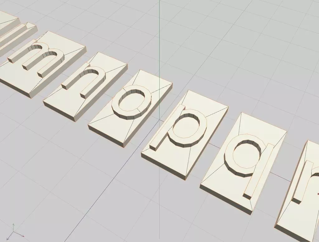 FreeSans Block Typeset Font Free 3D print model_0
