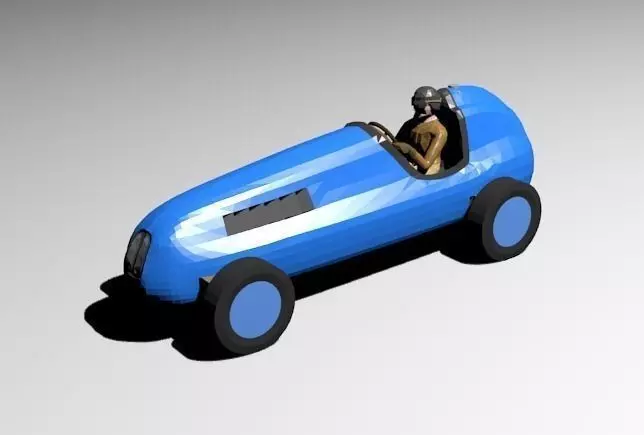 Pinewood Derby Roadster Shell Free 3D print model