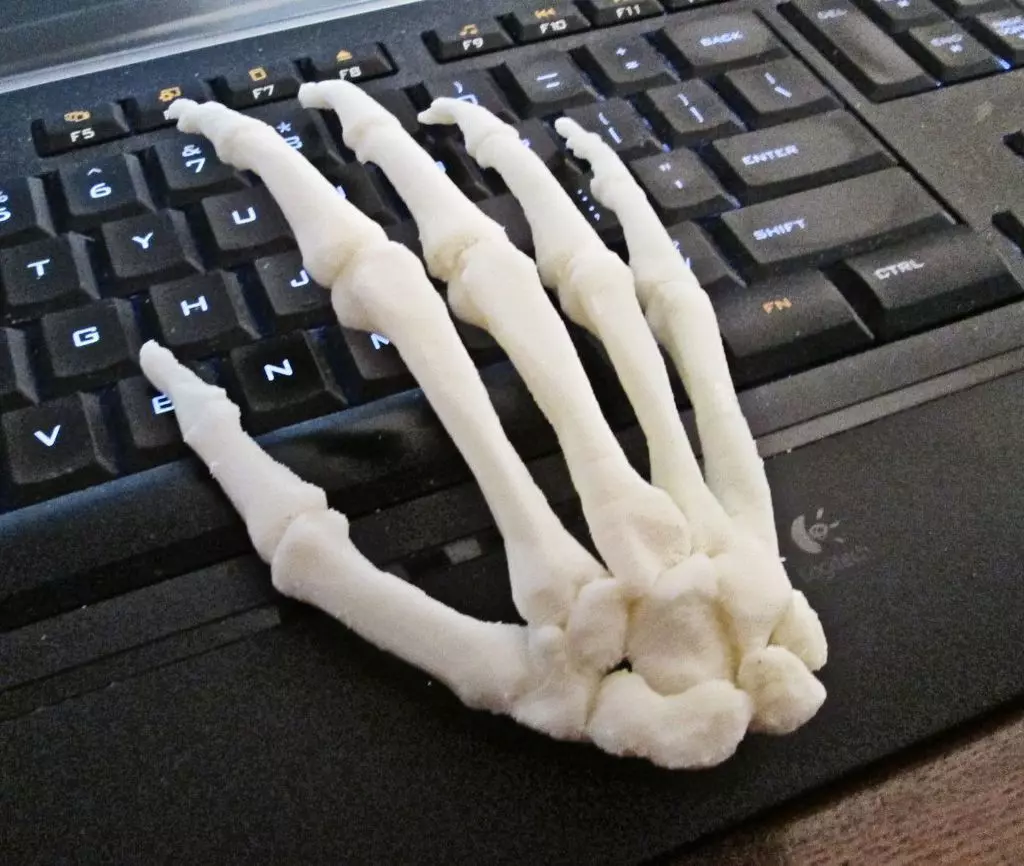 Human Hand-Right Full Scale assembled 3D print model_0