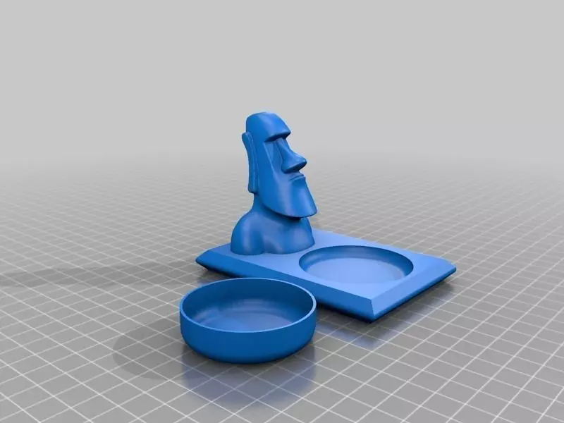 Gecko Feeding Altar Free 3D print model_0