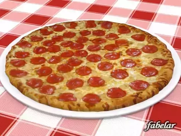 Pizza Diavola Free 3D model