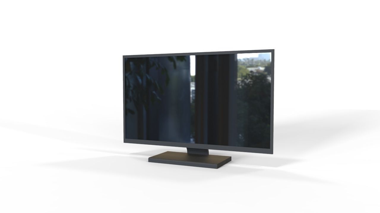 TV modeling Free 3D model_1