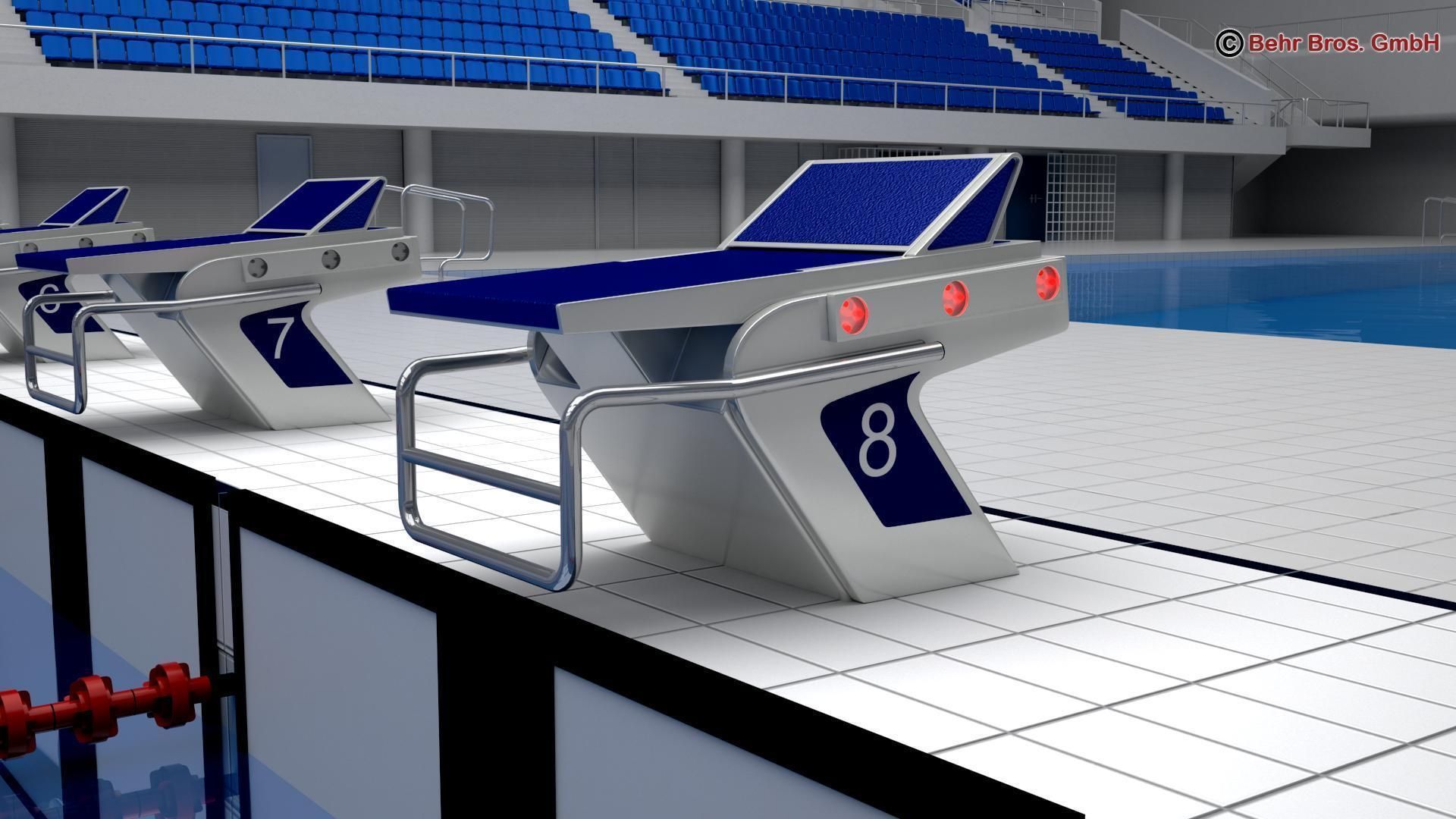 Swim Stadium 3D model_2
