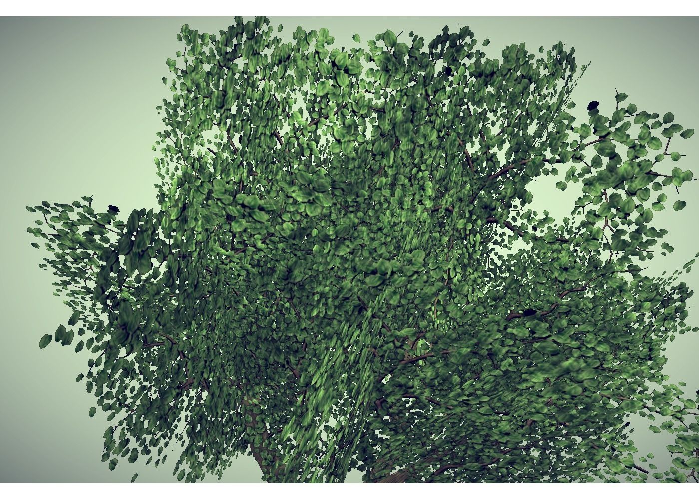 low poly tree Low-poly 3D model_4