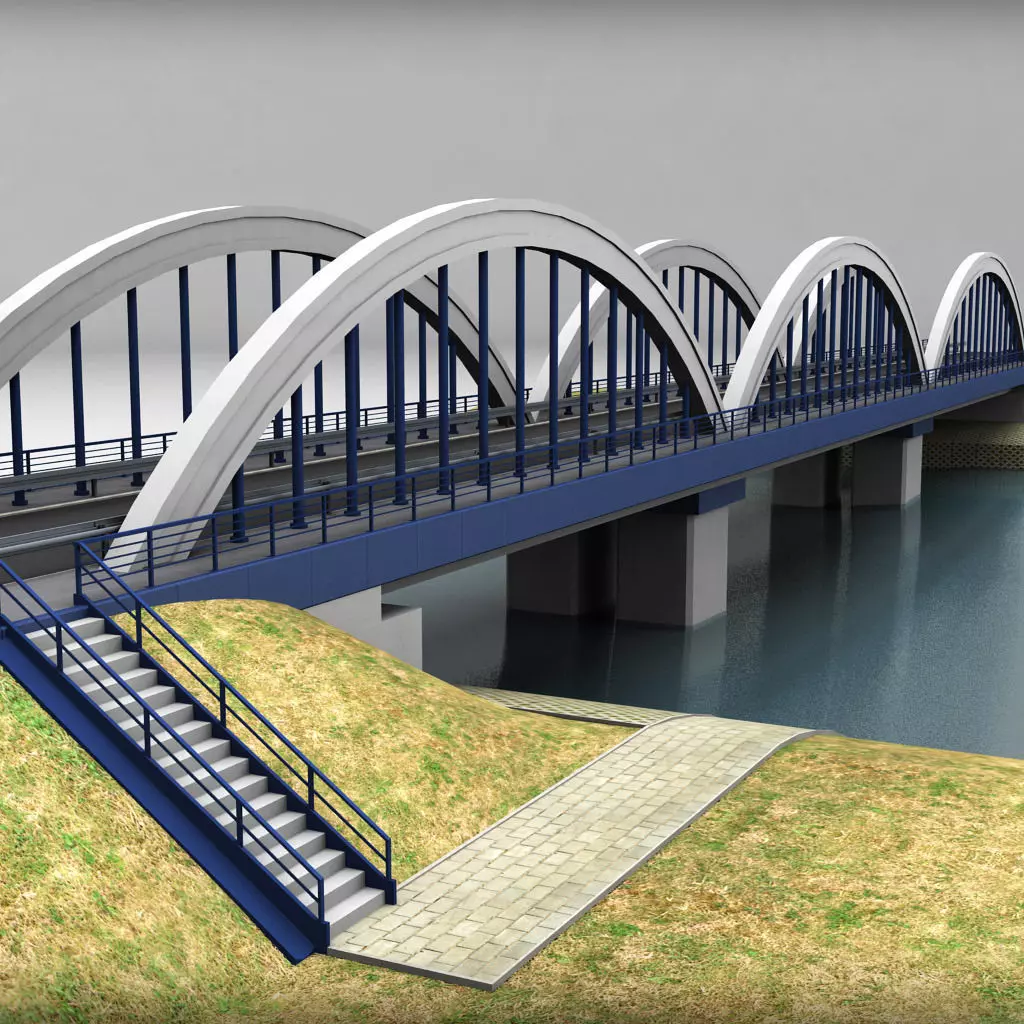 Arch Bridge 3D model_0