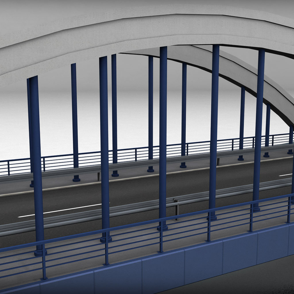 Arch Bridge 3D model_6