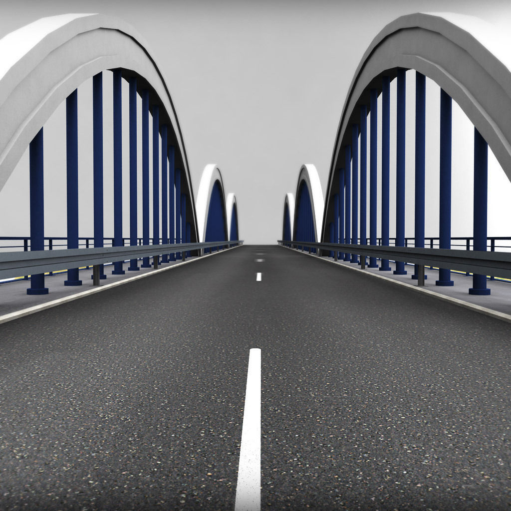 Arch Bridge 3D model_4