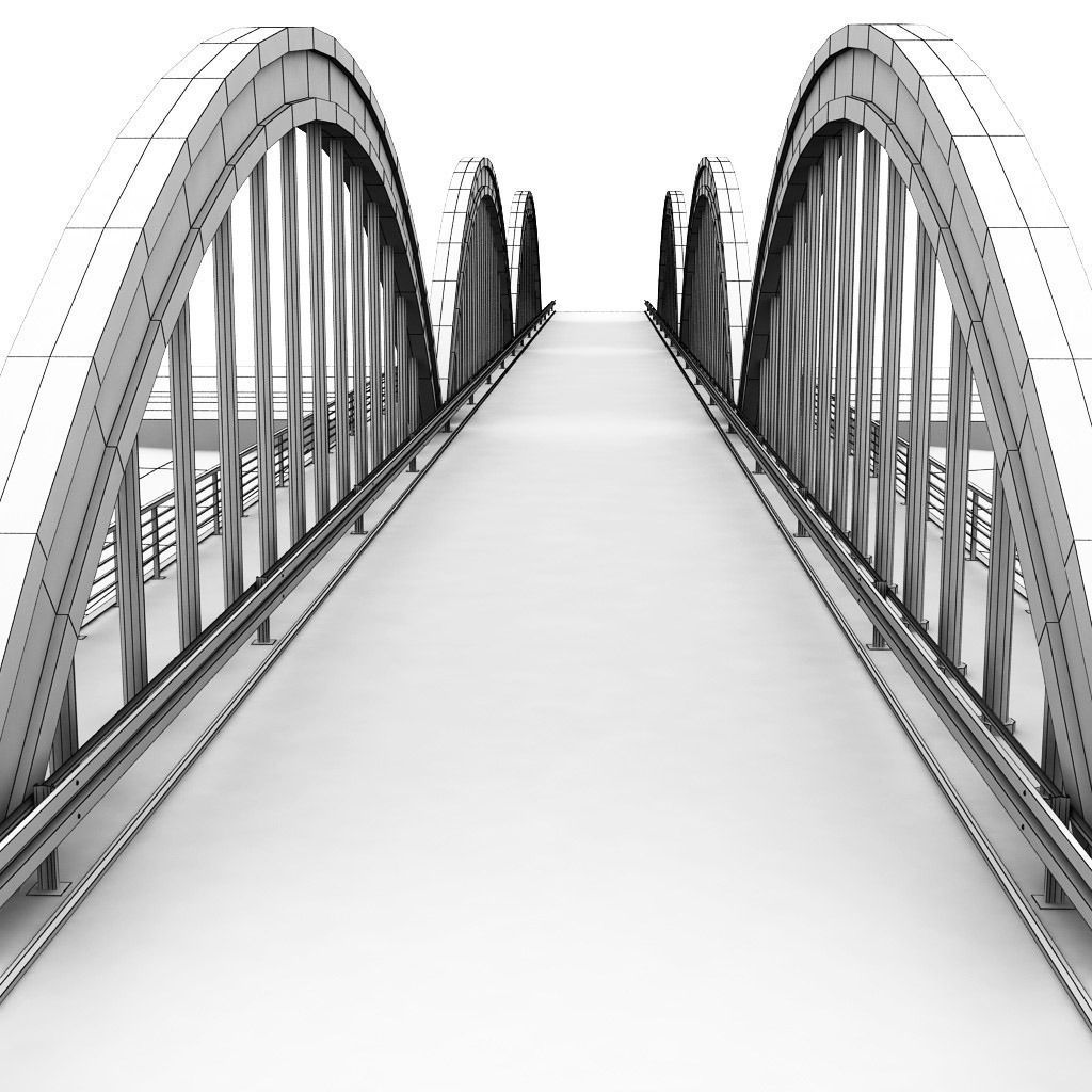 Arch Bridge 3D model_10