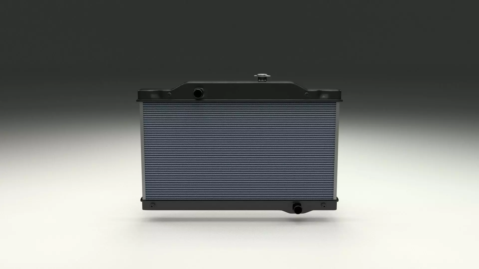 Car Radiator Low-poly 3D model_0