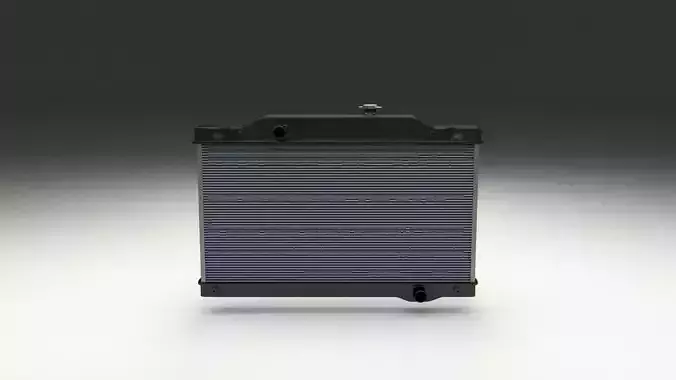 Car Radiator Low-poly 3D model