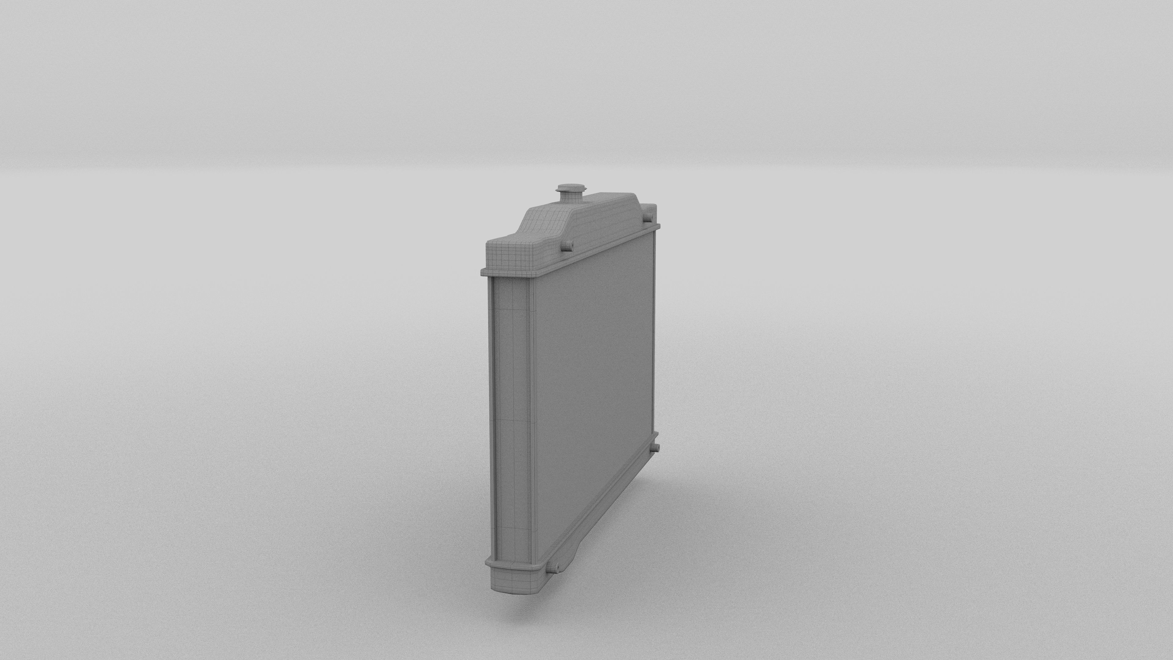 Car Radiator Low-poly 3D model_3