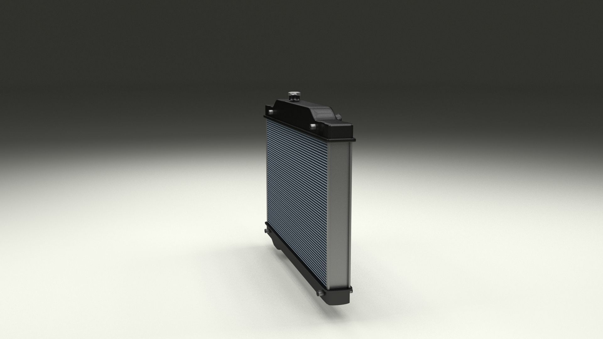 Car Radiator Low-poly 3D model_2