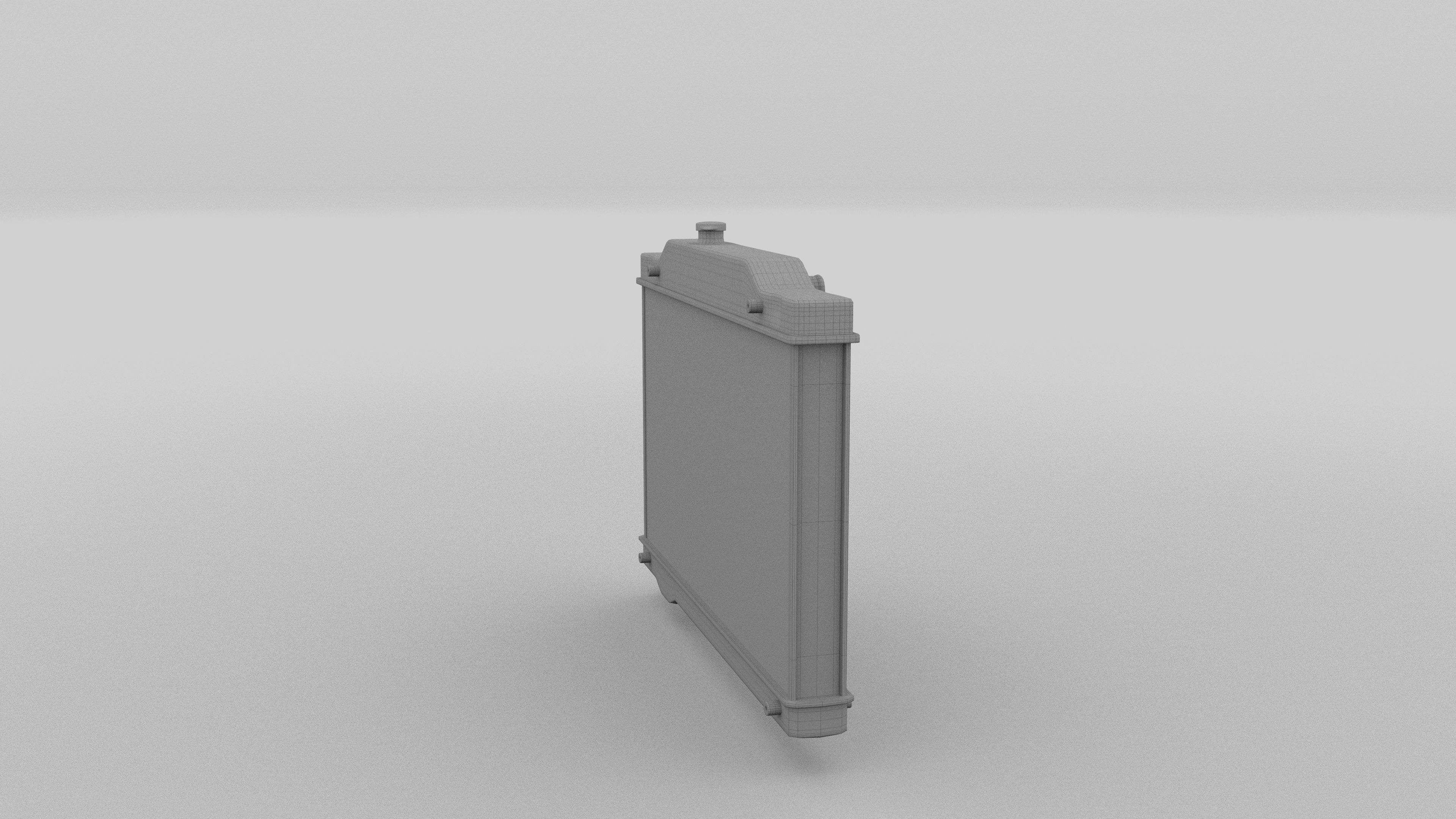 Car Radiator Low-poly 3D model_6