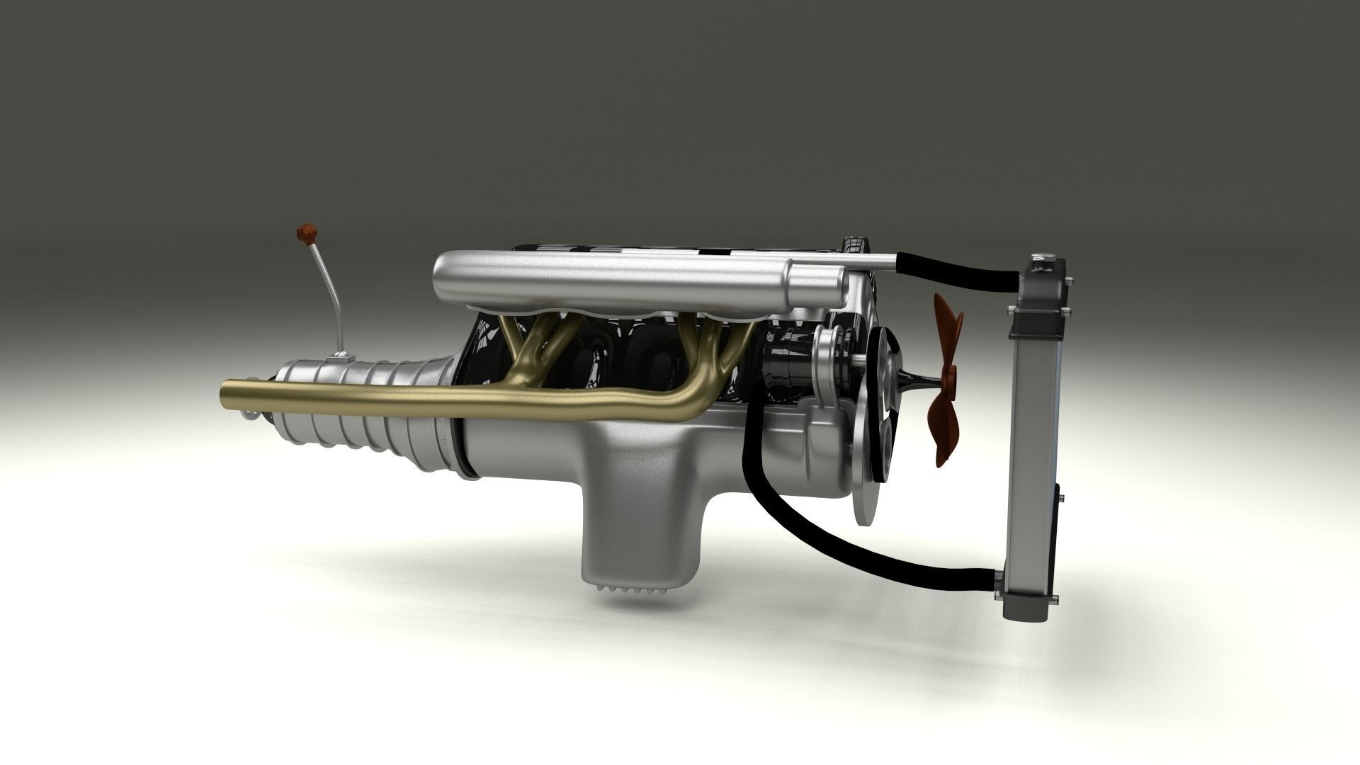 Engine Assembly 3D model_3