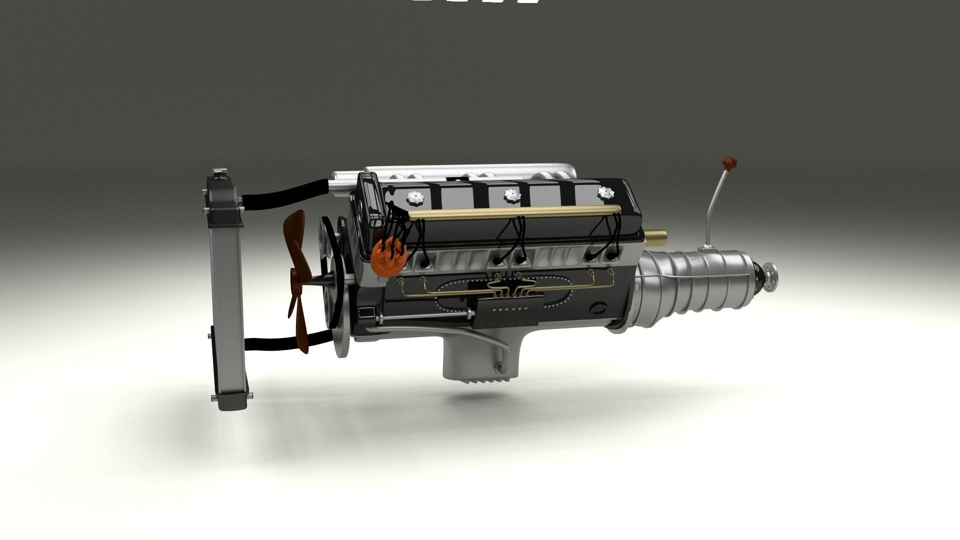 Engine Assembly 3D model_4