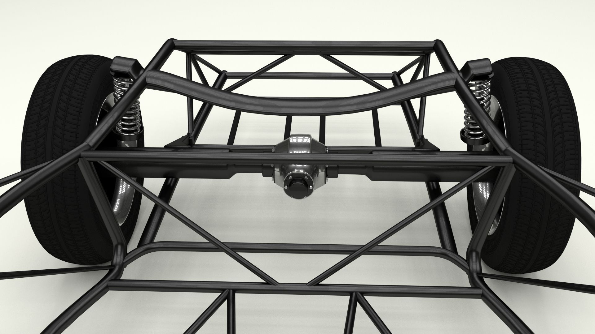 Mercedes 300SL Chasis 3D model_11