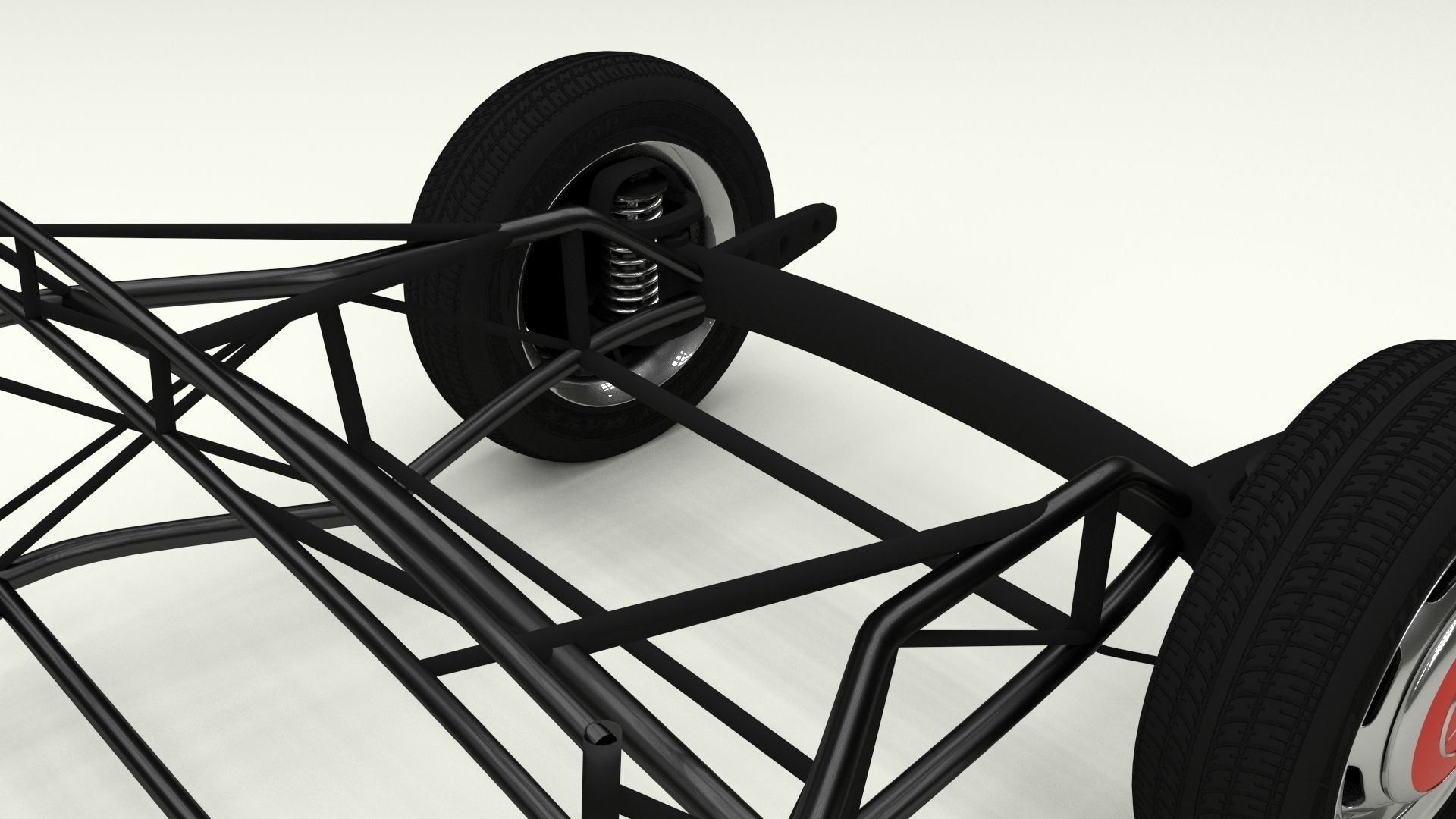 Mercedes 300SL Chasis 3D model_15