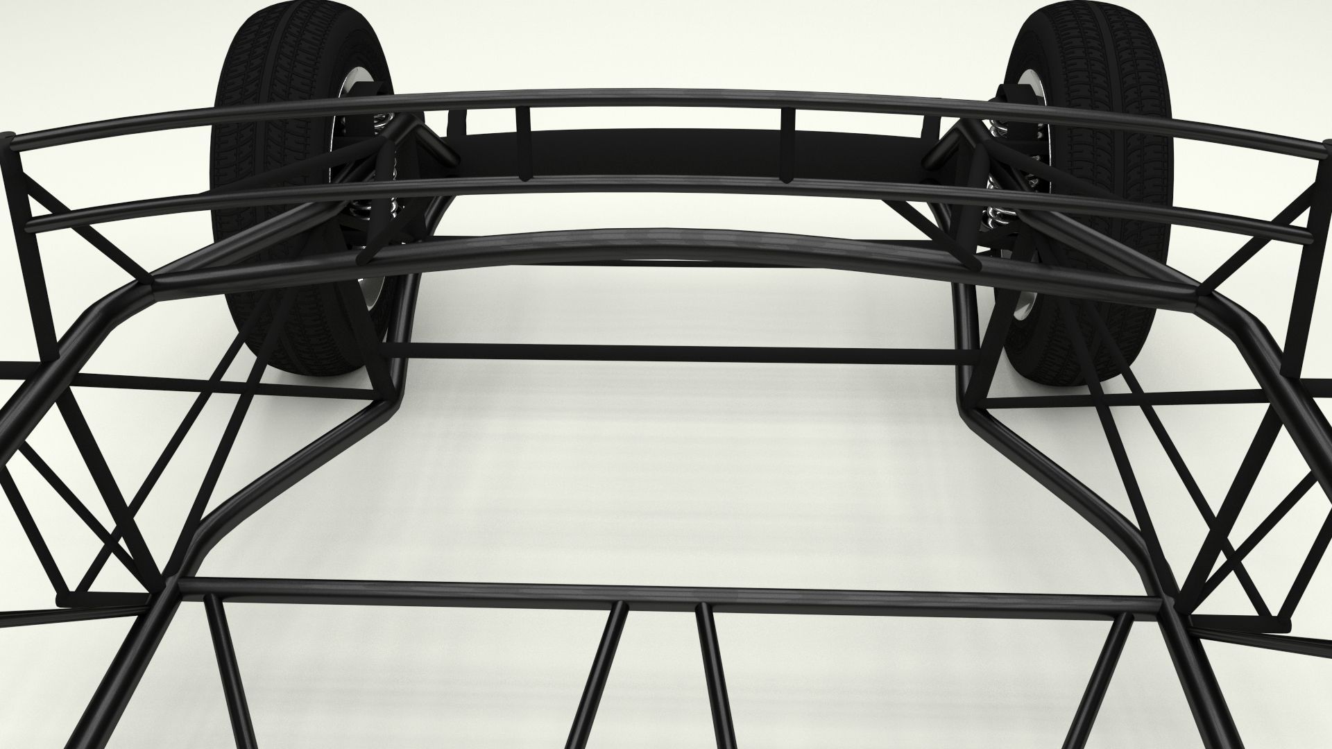 Mercedes 300SL Chasis 3D model_13