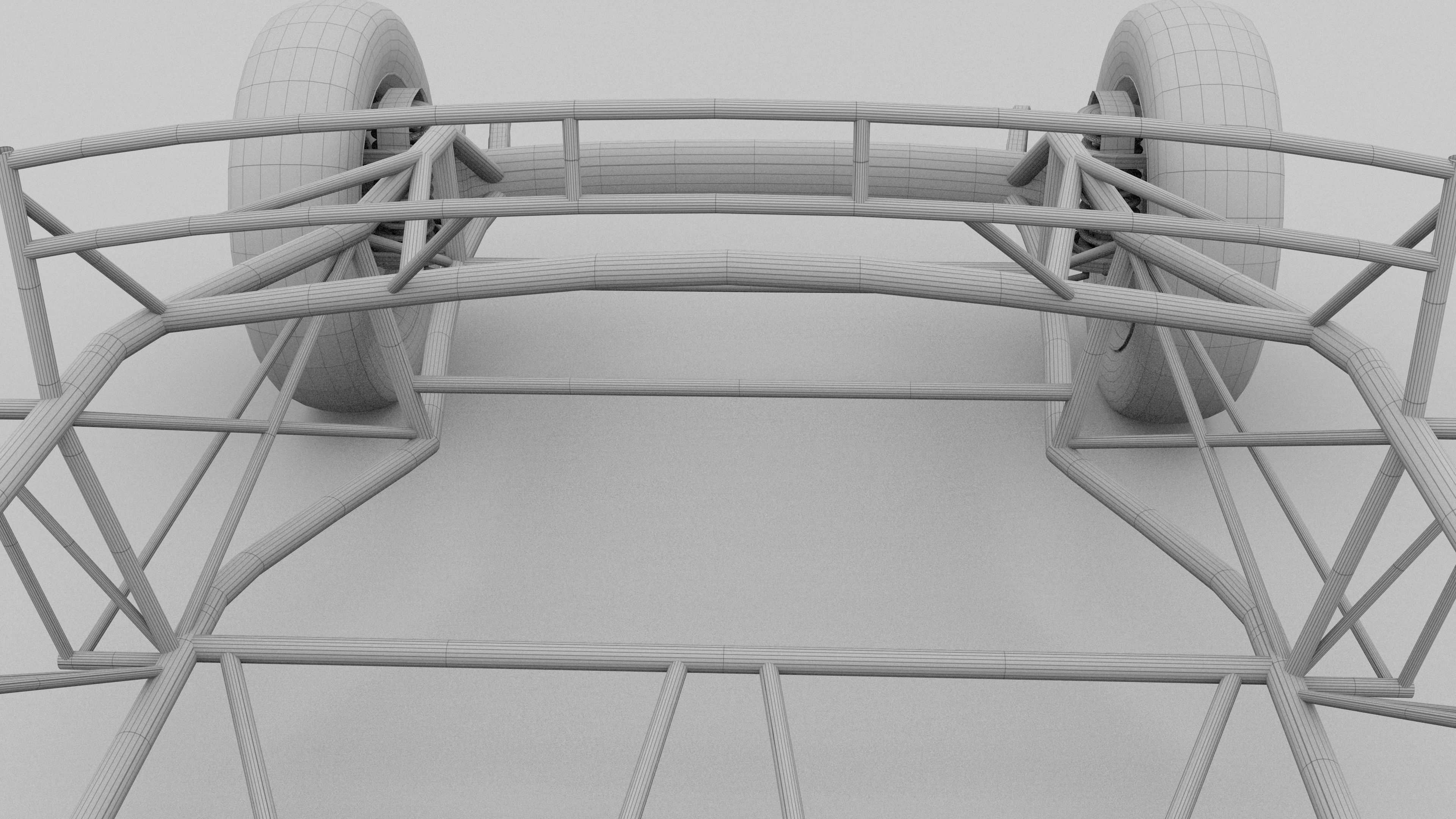 Mercedes 300SL Chasis 3D model_22