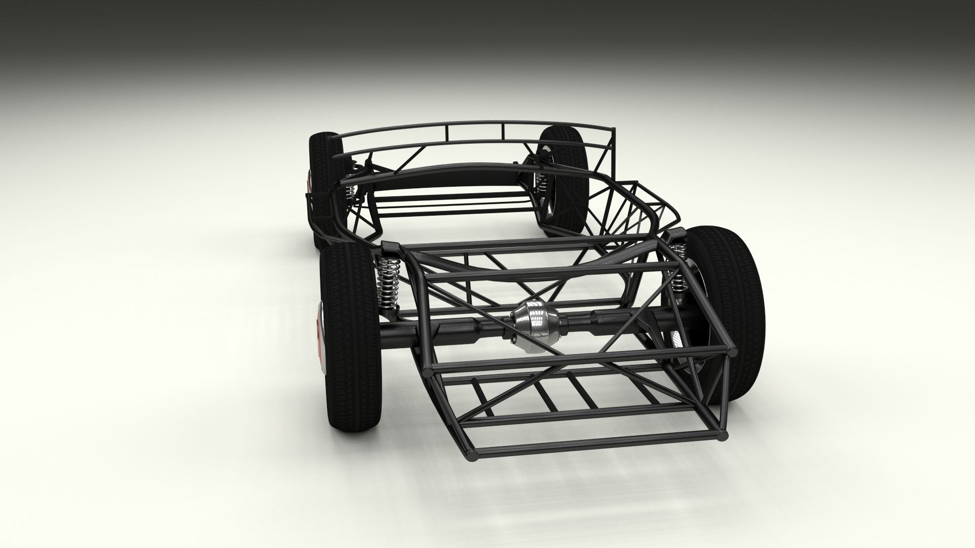 Mercedes 300SL Chasis 3D model_18