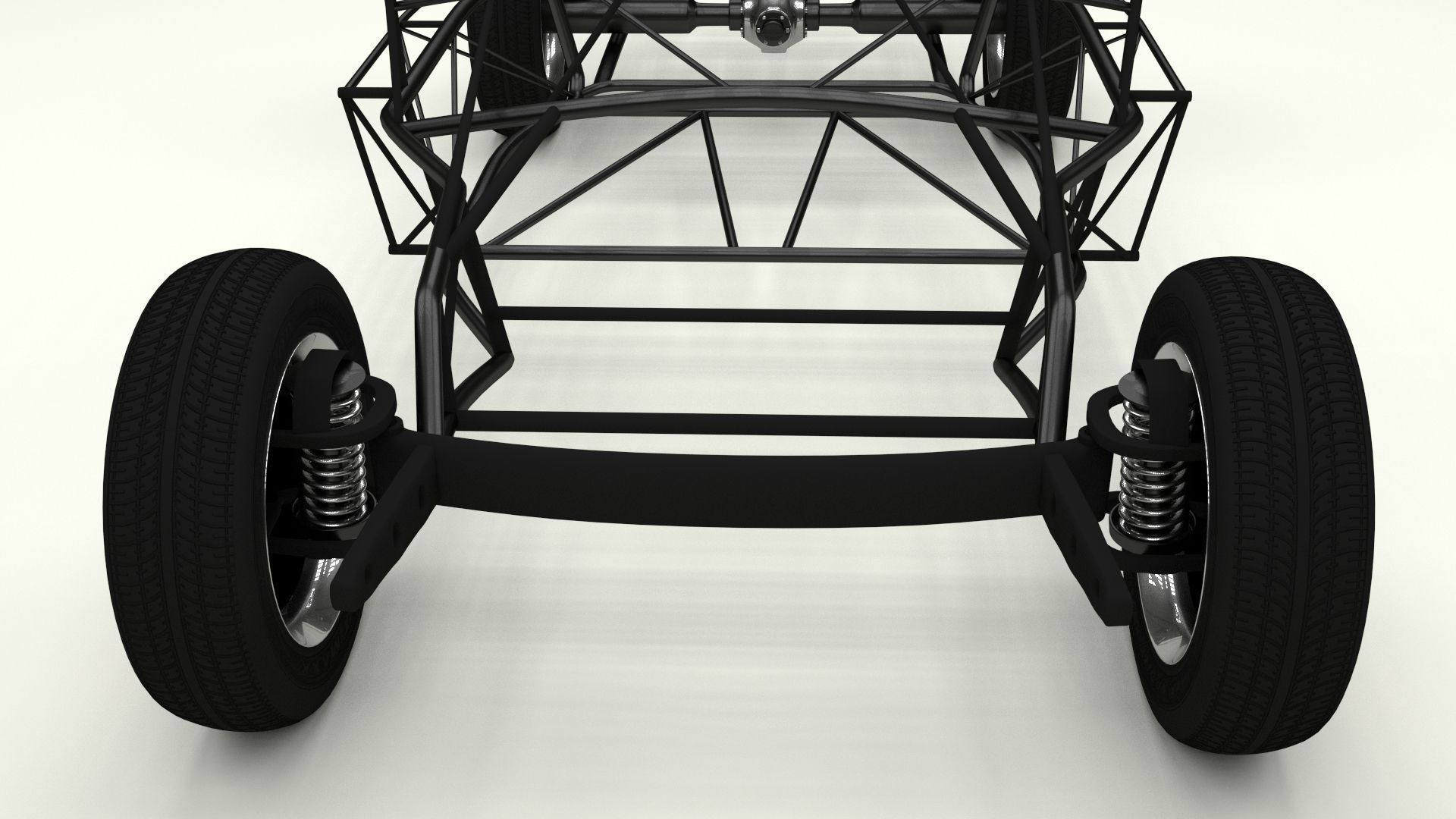 Mercedes 300SL Chasis 3D model_12