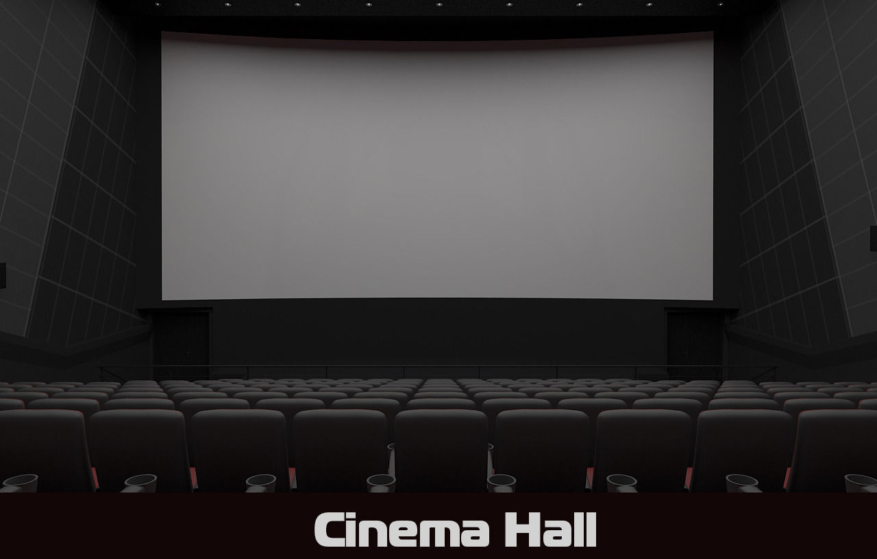 Cinema hall 3d model 3D model_4