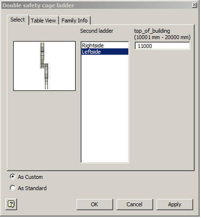 Double safety cage ladder 3D model_8