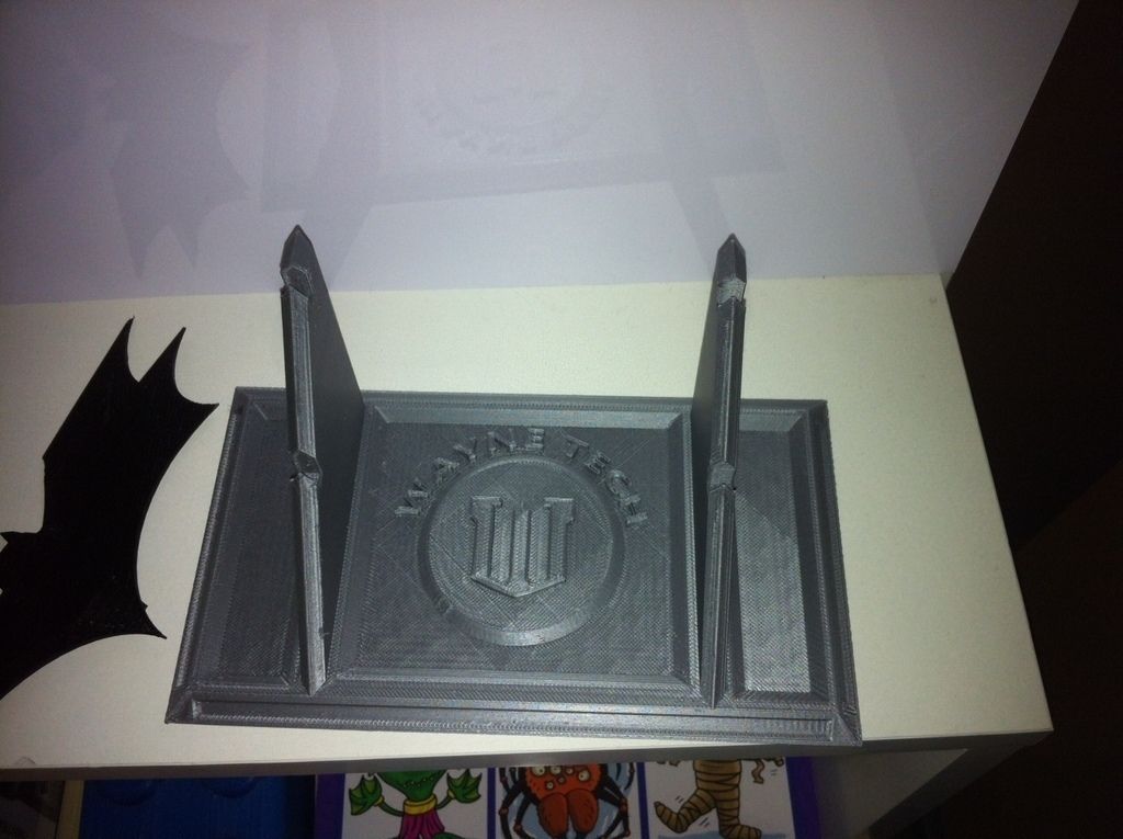 WayneTech Batarang Display Stand Free 3D print model_5