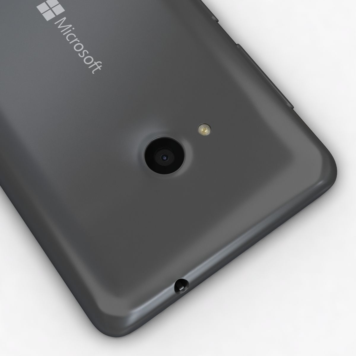 Microsoft Lumia 535 and Dual SIM Gray Low-poly 3D model_12
