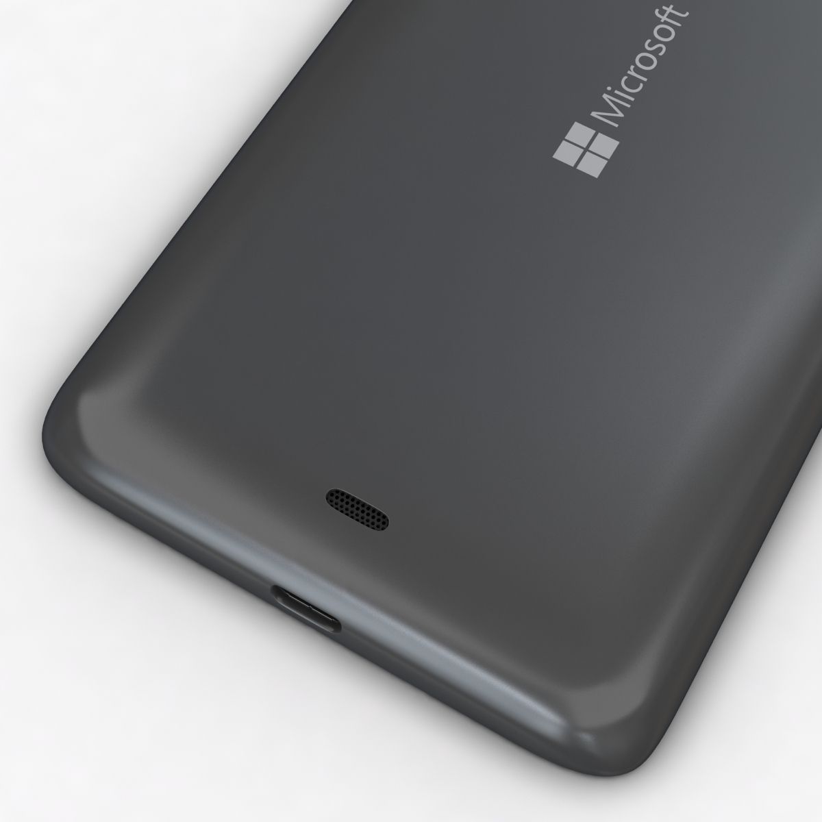 Microsoft Lumia 535 and Dual SIM Gray Low-poly 3D model_11