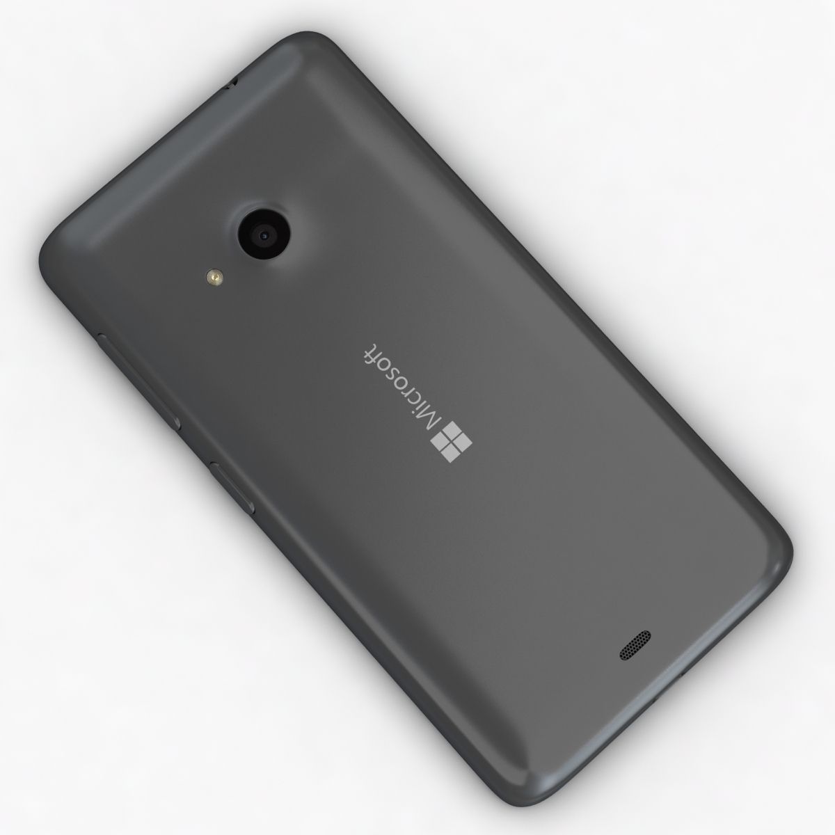 Microsoft Lumia 535 and Dual SIM Gray Low-poly 3D model_9