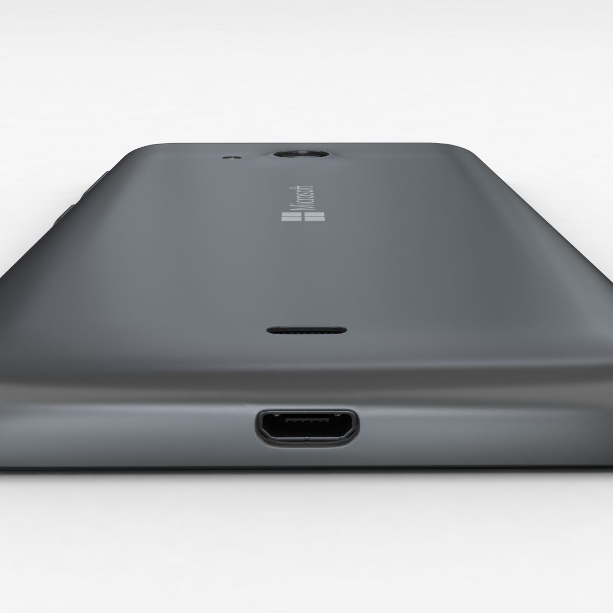 Microsoft Lumia 535 and Dual SIM Gray Low-poly 3D model_13