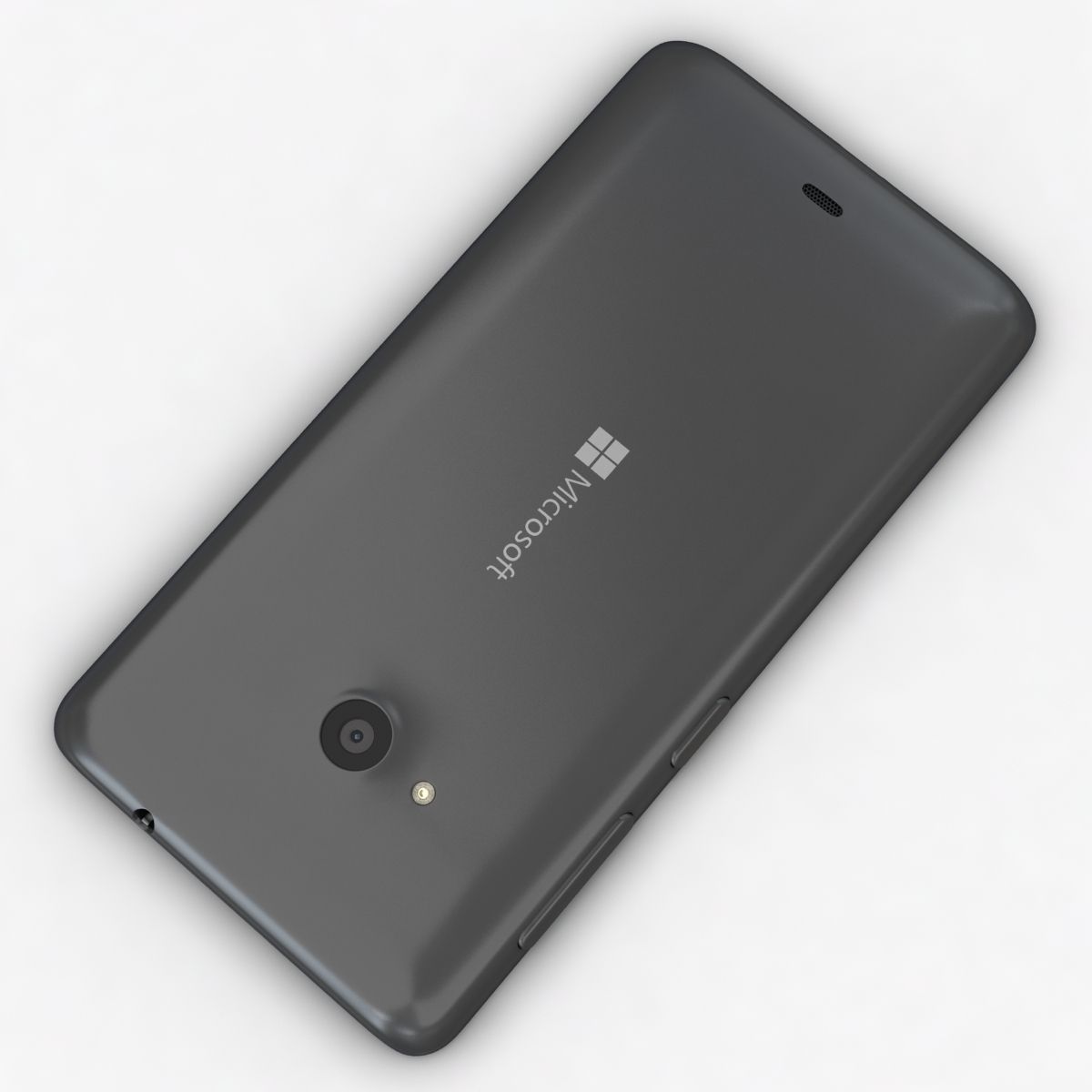 Microsoft Lumia 535 and Dual SIM Gray Low-poly 3D model_10