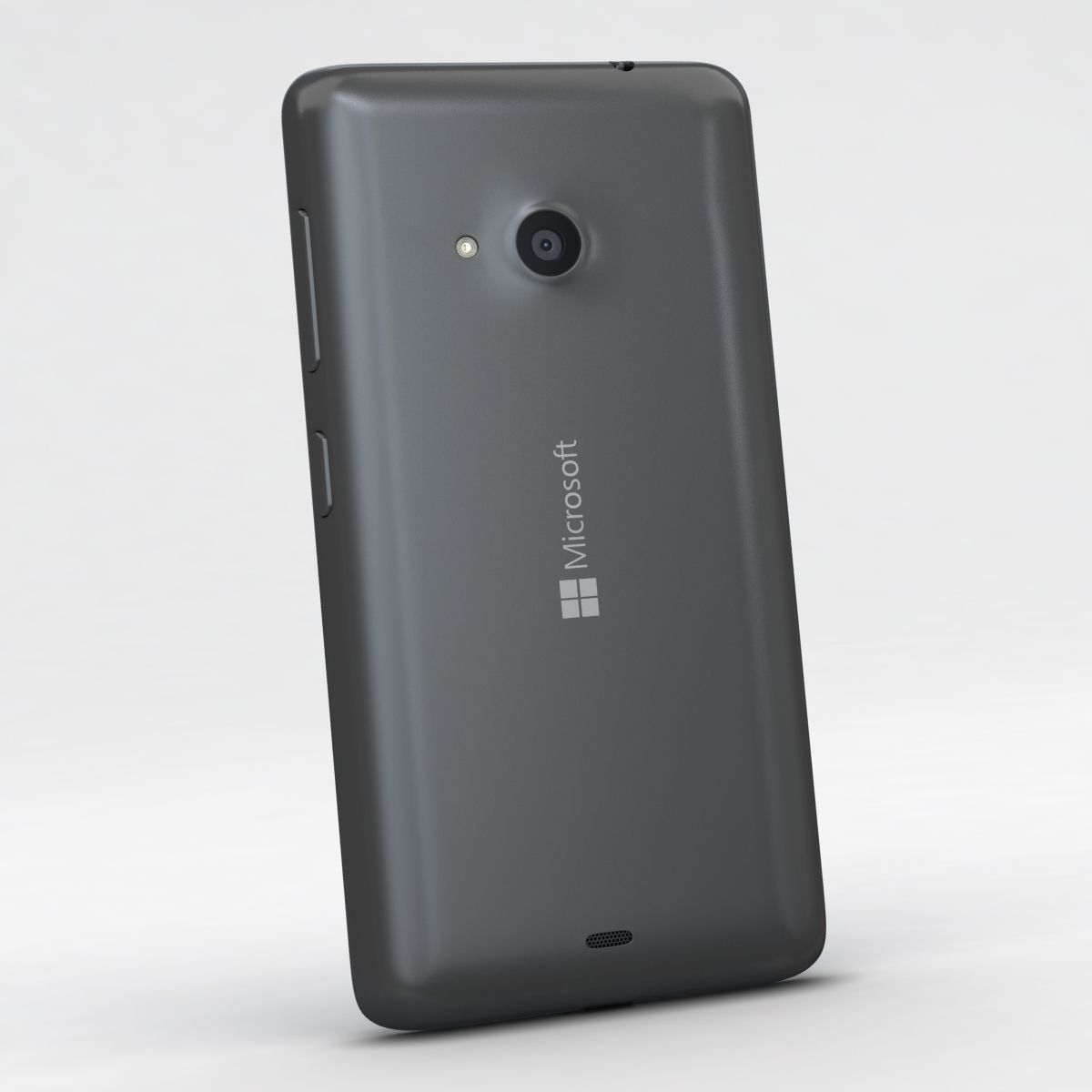 Microsoft Lumia 535 and Dual SIM Gray Low-poly 3D model_4