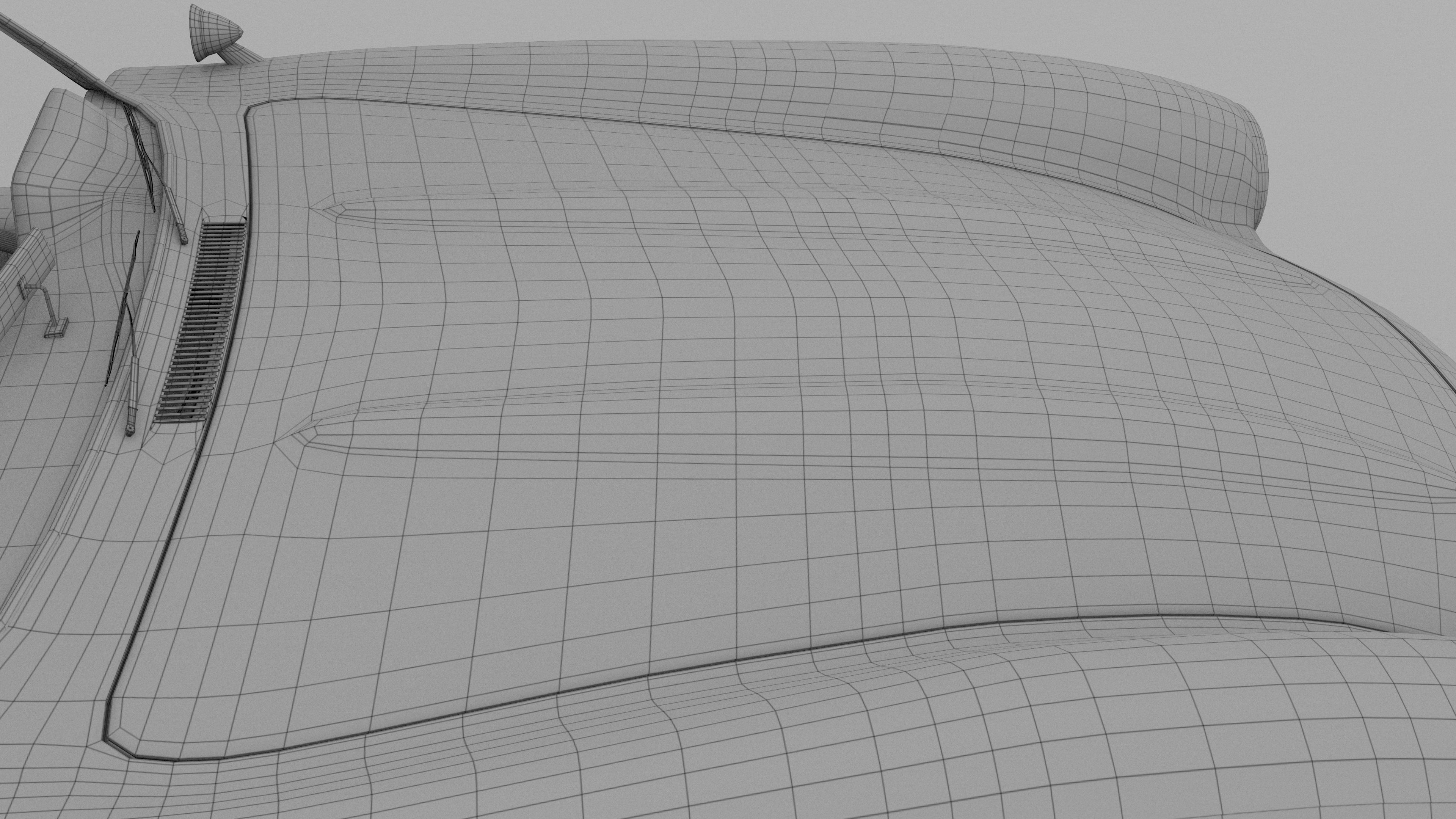 Rigged Mercedes 300SL Gullwing with Interior 3D model_43