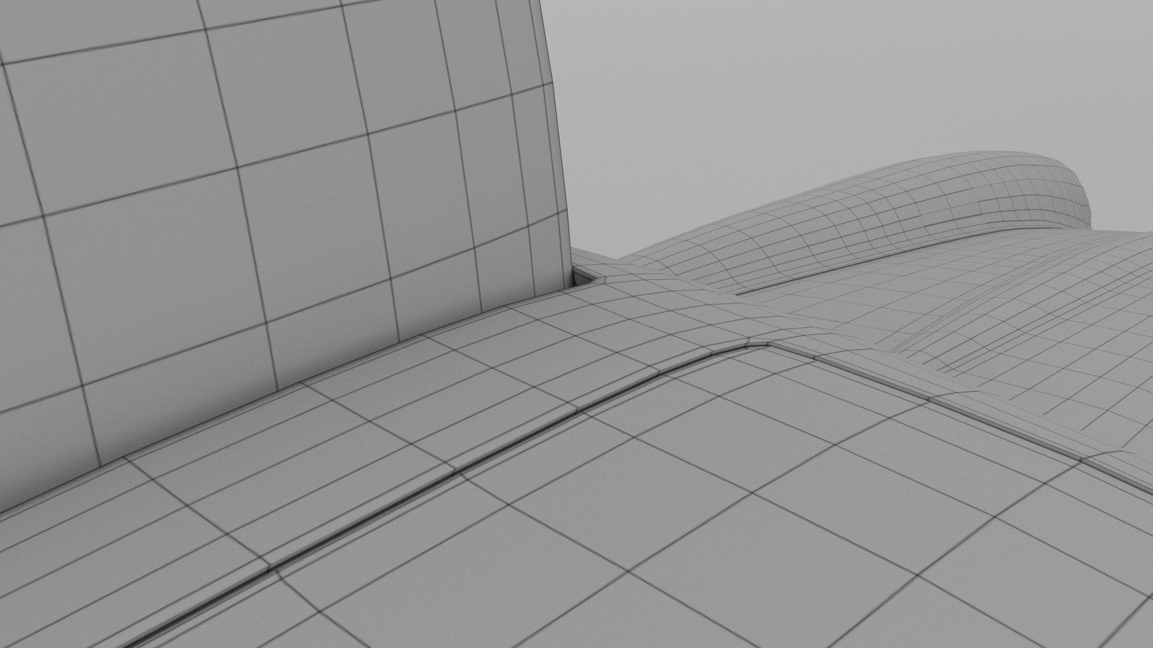 Rigged Mercedes 300SL Gullwing with Interior 3D model_36