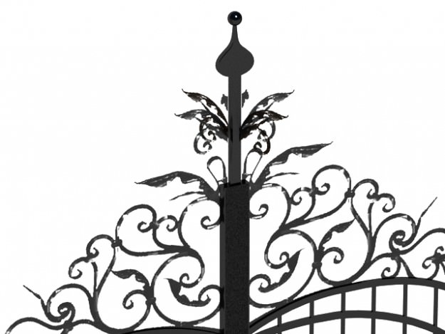 Iron gate 3D model_6
