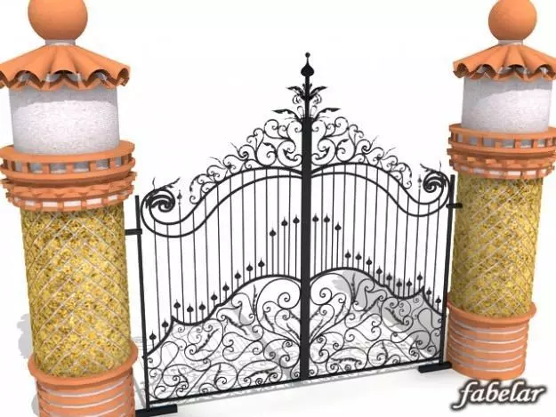 Iron gate 3D model_0