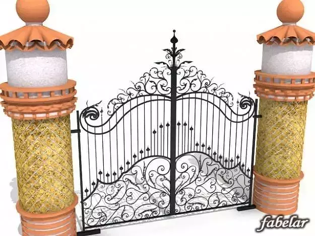 Iron gate 3D model