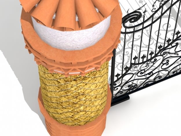 Iron gate 3D model_3