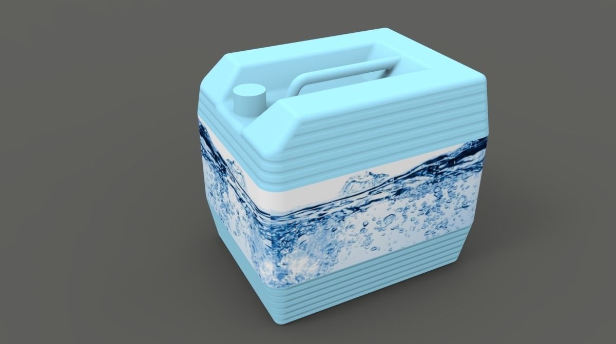 Water container Free 3D model_9